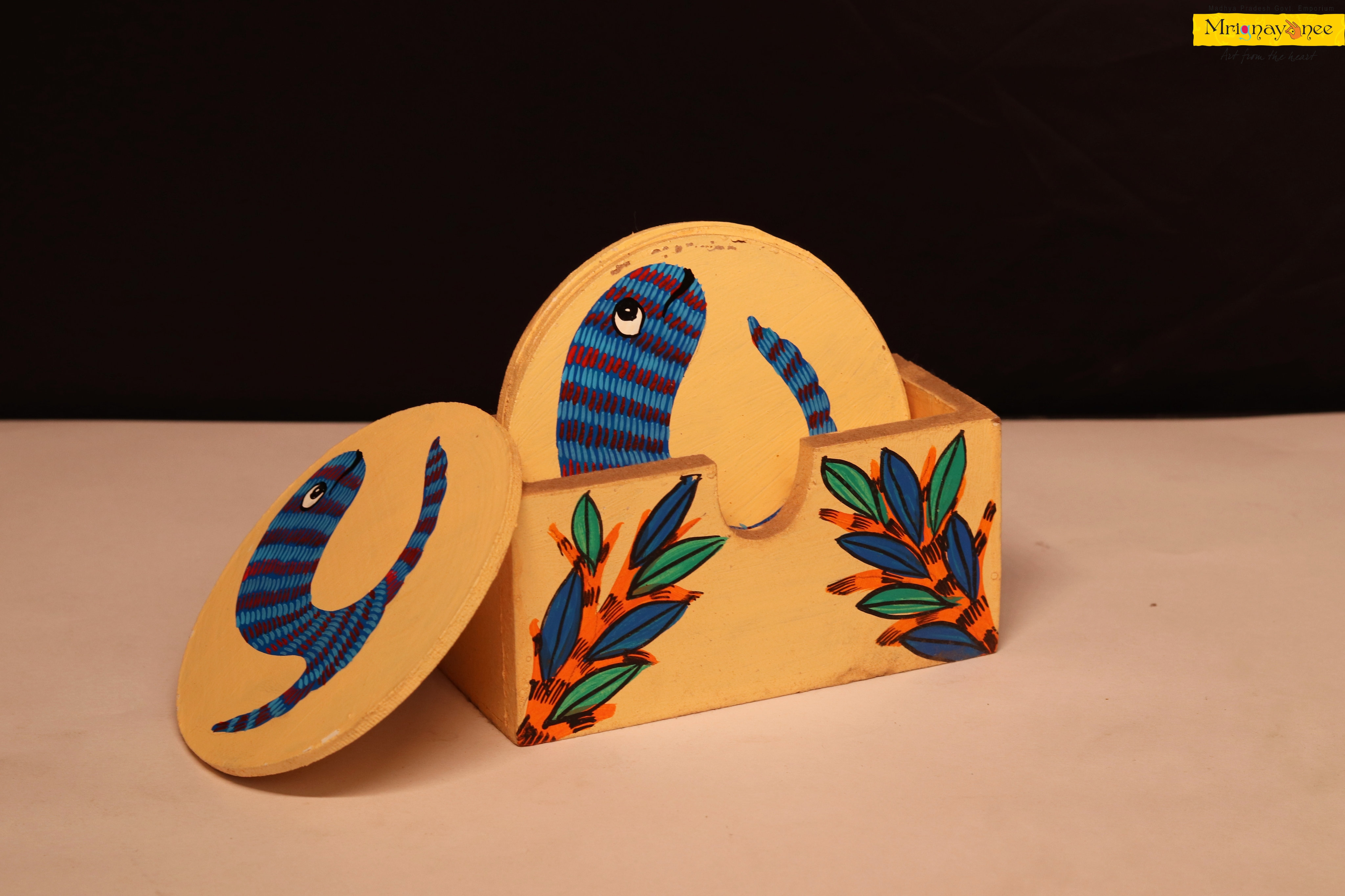 Gond art coasters_(1)